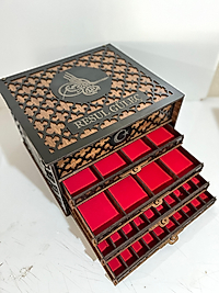 Kişiye Özel Ahşap Tesbih Kutusu(24 Tesbih 12 Saat Ve 24 Çakmak )