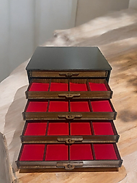 Ahşap Çekmeceli Zippo Çakma Kutusu  ( 50 Adet )