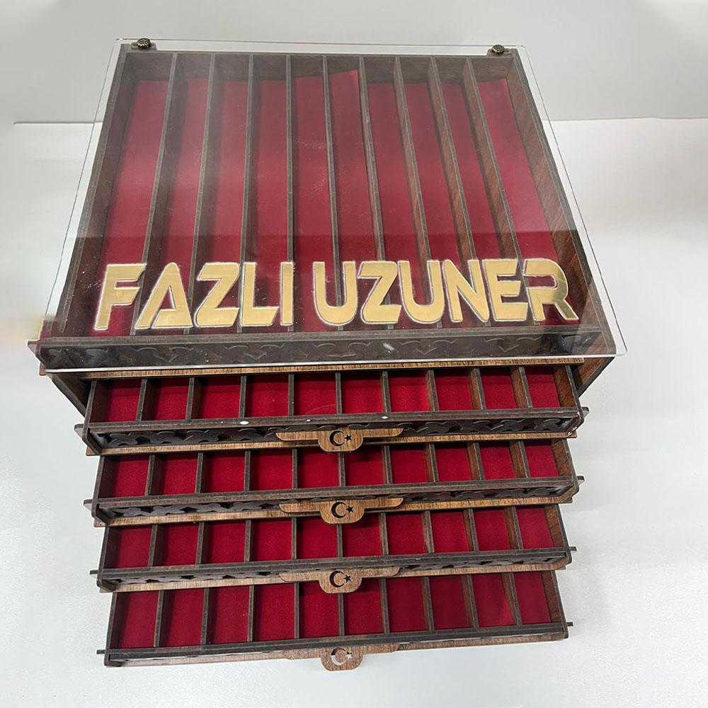 50 Tesbih ve Pleksi Kapak Kutusu