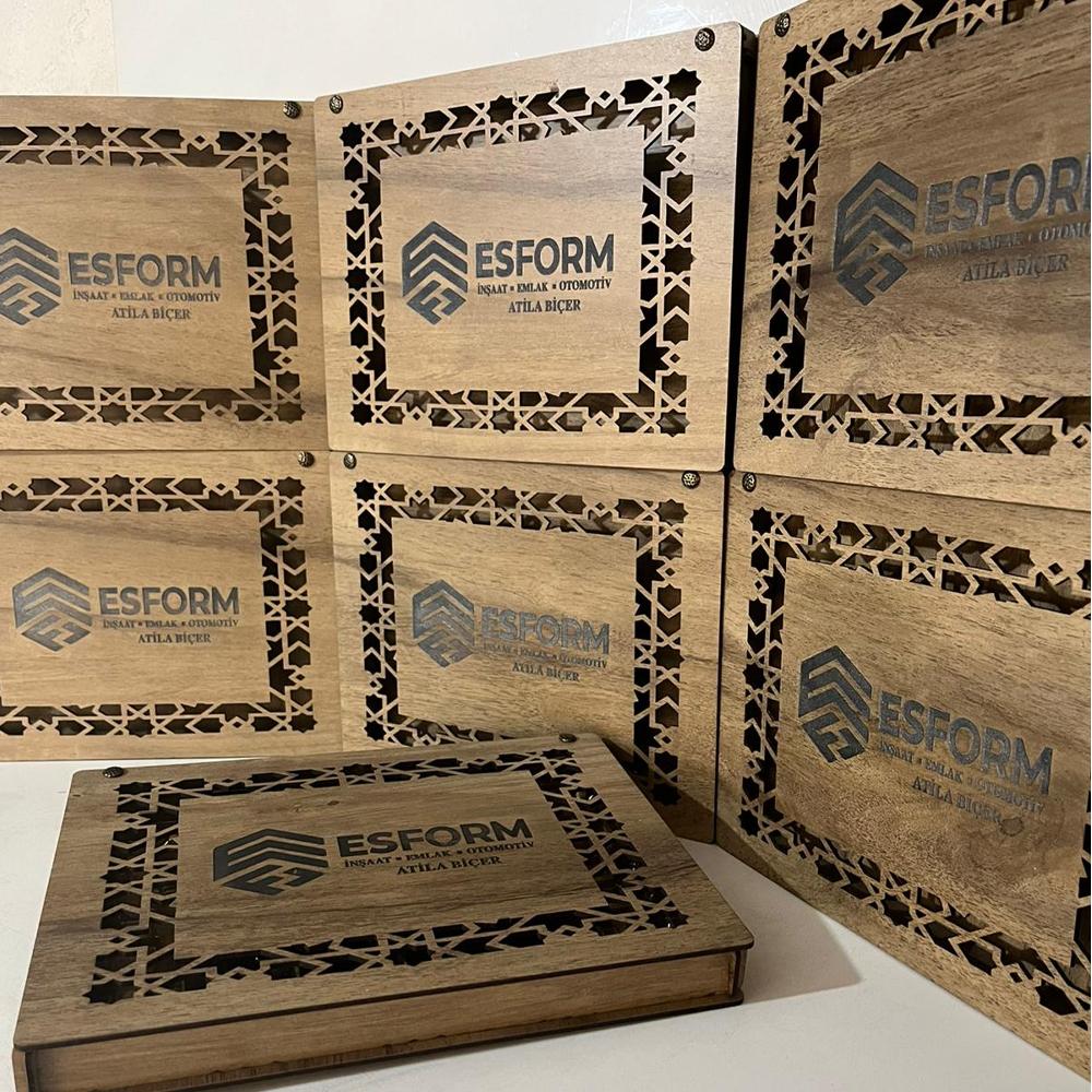 Ahşap Dikdörtgen Çikolata Kutusu