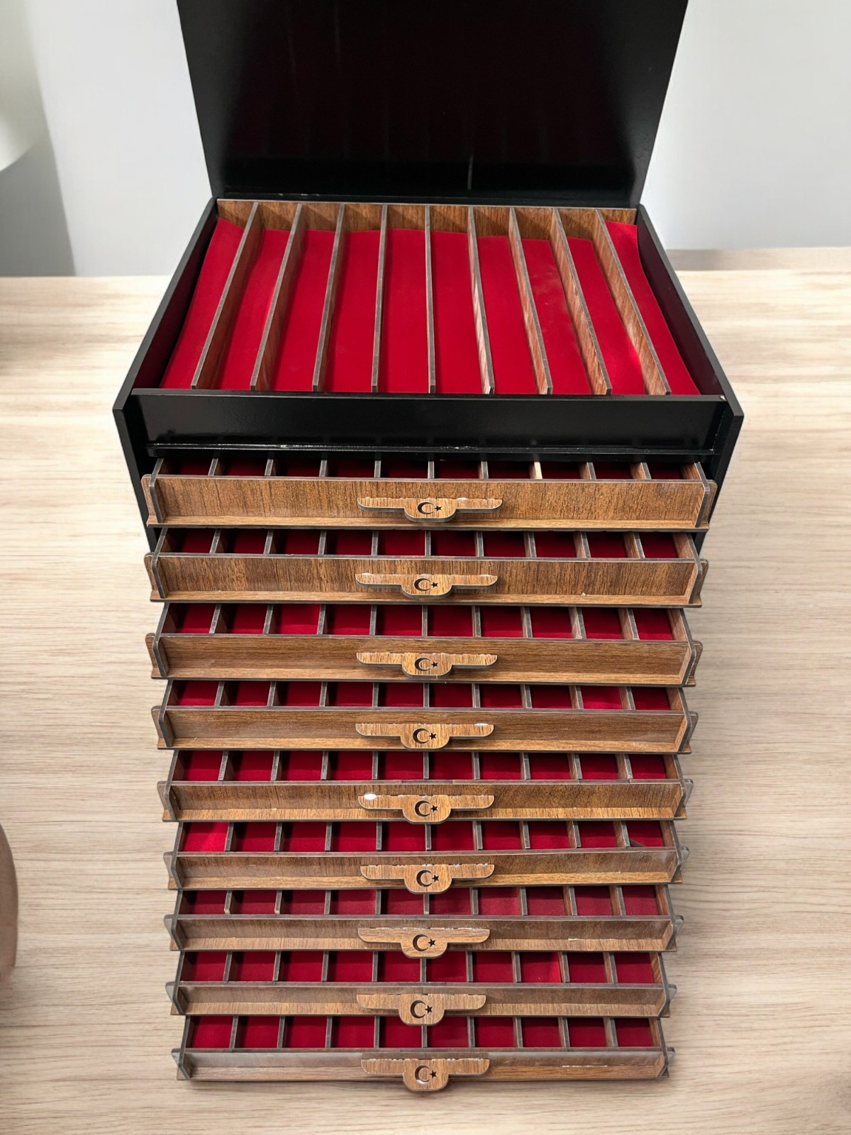 Ahşap Çekmeceli Tesbih Kutusu