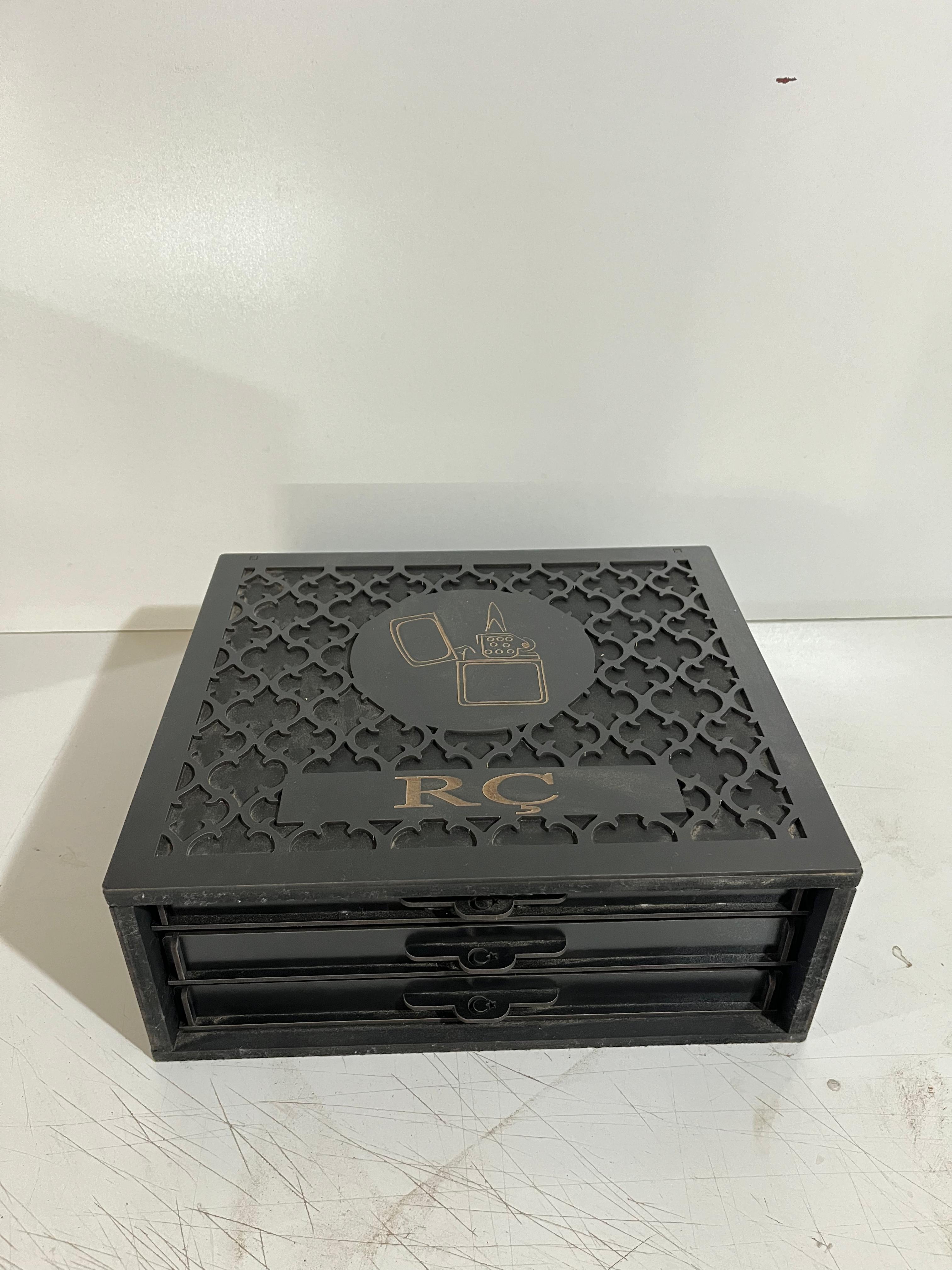 Ahşap Kalın Çakmak Kutusu